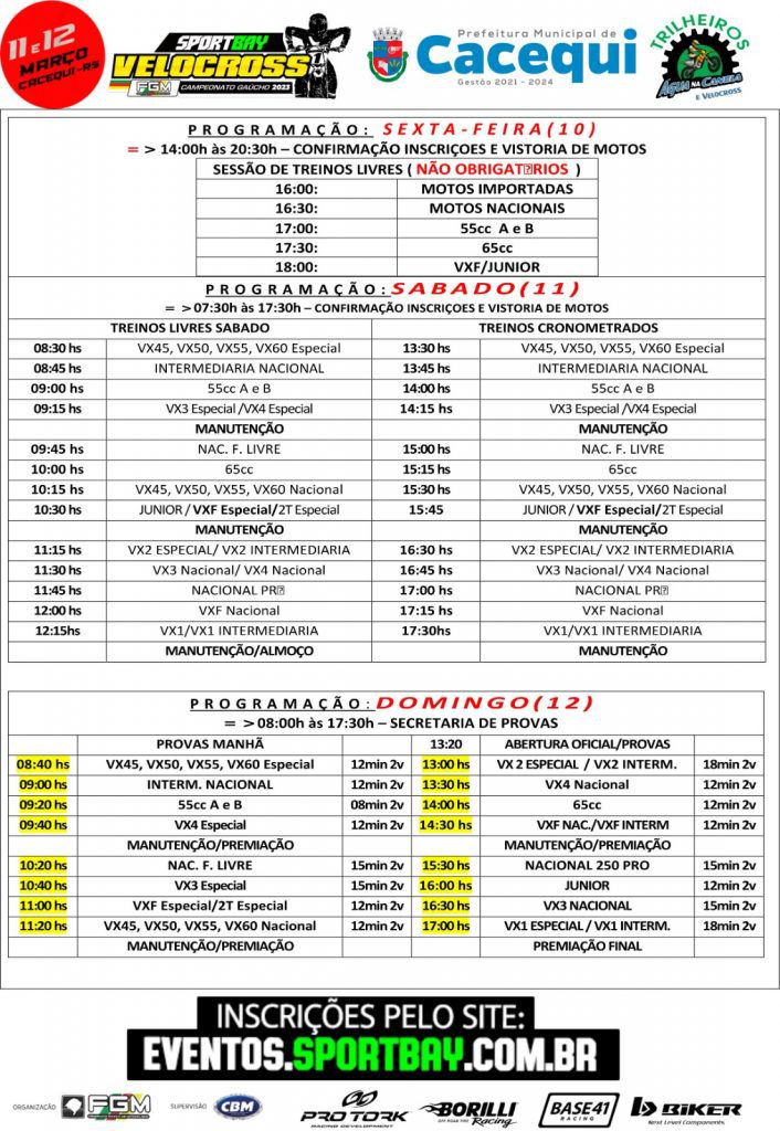 Ga&uacute;cho de Velocross abre temporada nos dias 11 e 12 de mar&ccedil;o, em Cacequi/RS, com cobertura Show Radical.