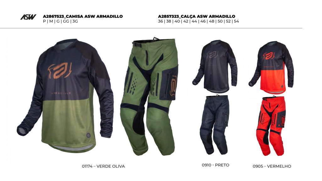 ASW Racing apresenta os novos conjuntos da linha Armadillo.