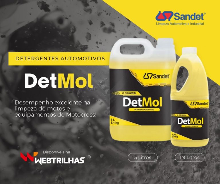 Destaque da semana Web Trilhas: Deixe sua moto e seus equipamentos limpos com maior facilidade, conheça o Detmol, e garanta já o seu!