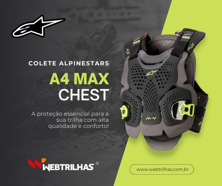 Colete Alpinestars A4 é o produto em destaque essa semana na Web Trilhas, confira!