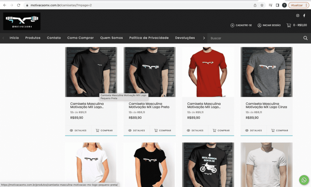 Com recorde de vendas novo site MOTIVA&Ccedil;&Atilde;O MX estreia com sucesso