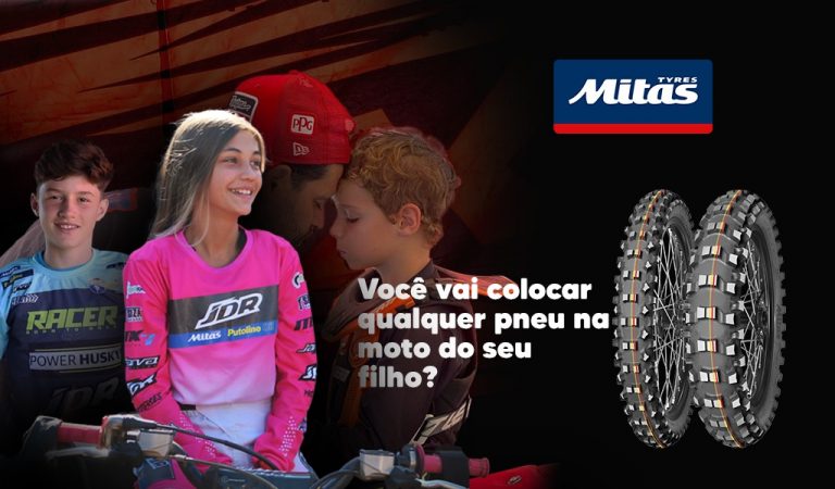 Jarva Imports apresenta linha de pneu Mitas para motos infantis