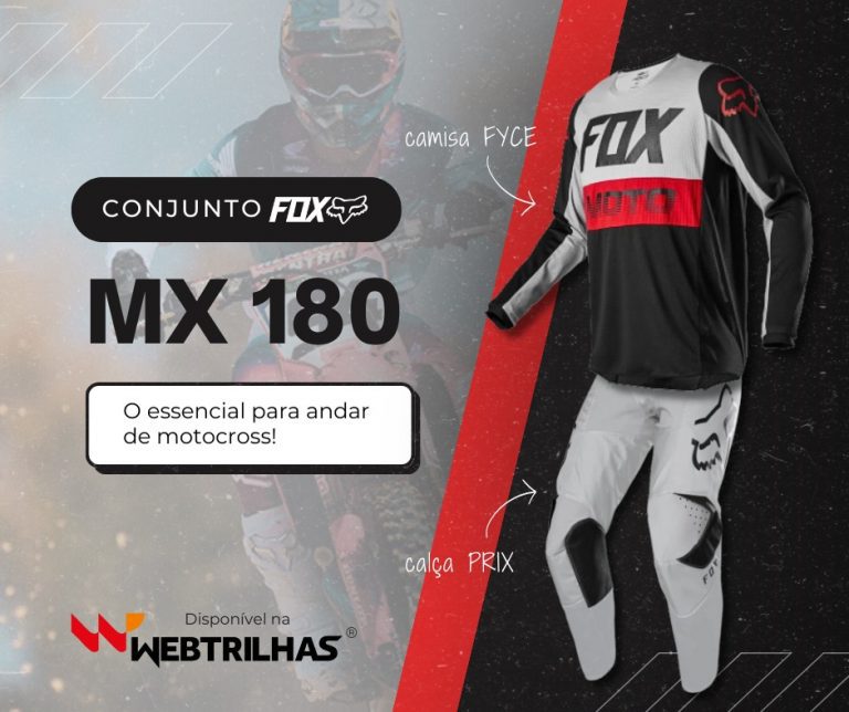 Destaque da semana Web Trilhas: Conjunto FOX 180 com preço especial e entrega para todo o Brasil