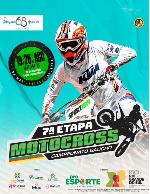 Tapejara/RS ser&aacute; o palco da 7&ordf; etapa do Ga&uacute;cho de Motocross nos dias 19 e 20 de agosto com a cobertura Show Radical