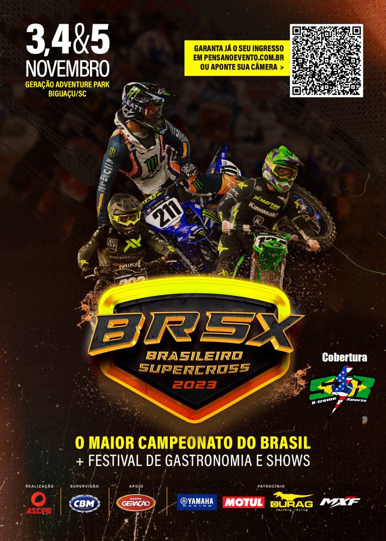 Vem aí o retorno do Brasileiro de SUPERCROSS, dia 03 de novembro com a cobertura Show Radical