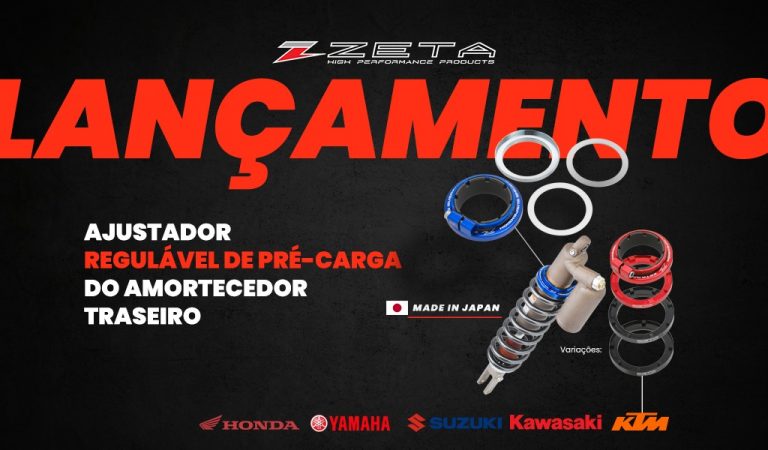 Jarva Imports: Conheça o ajustador regulável de pré-carga para suspensão traseira, o mais novo lançamento da Zeta