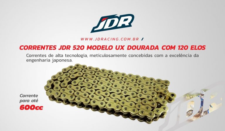 Jarva Imports: Conheça as correntes JDR, disponíveis na cor dourada!