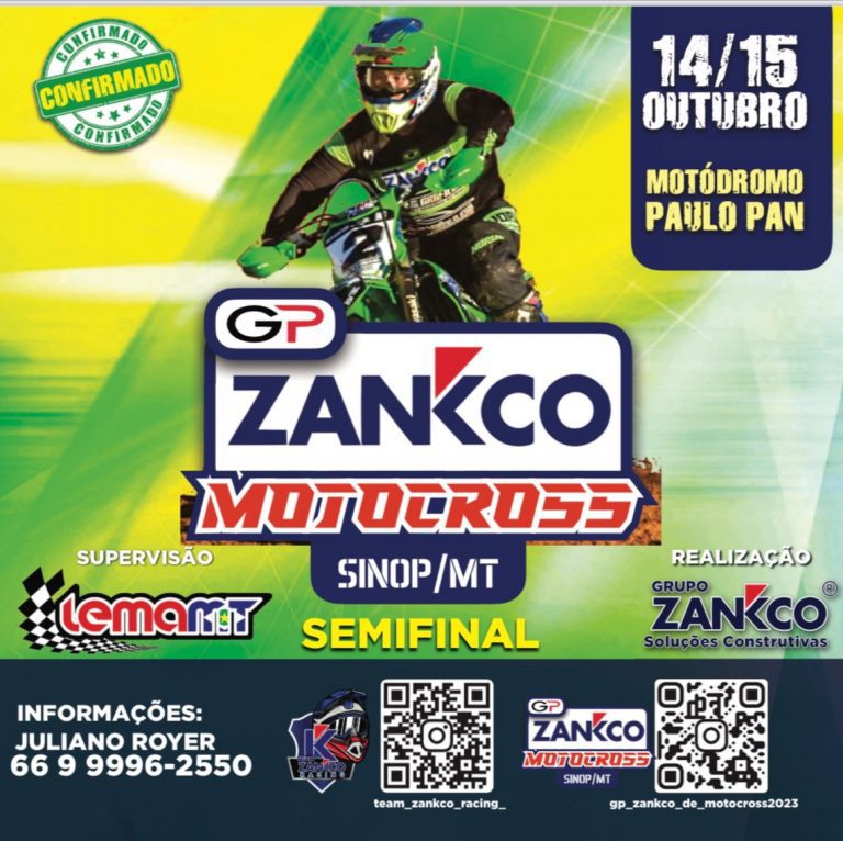 Vem aí o GP Zankco de Motocross dias 14 e 15/10 | Sinop MT