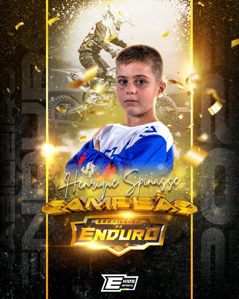 Brasileiro de Enduro: Henrique Spinassé vence e garante o título na categoria Kids Infantil