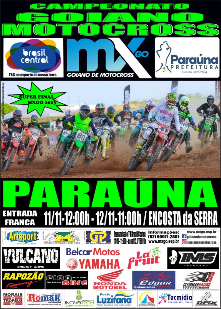 Paraúna recebe a super final do Goiano de Motocross, com a cobertura Show Radical