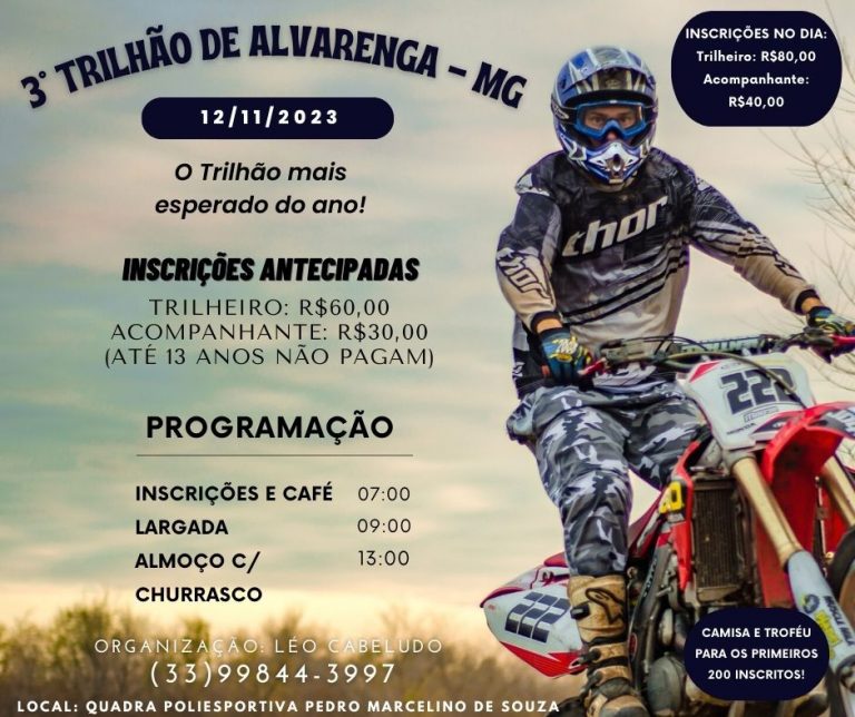 Vem aí o 3º Trilhão de Alvarenga-MG | O Trilhão mais esperado do ANO!