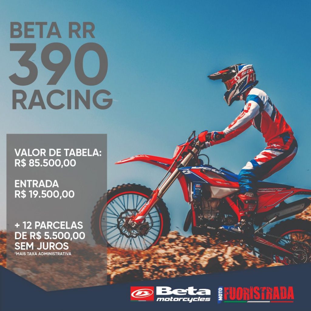 Moto Fuoristrada, o lugar certo para adquirir a sua Beta 0km! Confira a promo&ccedil;&atilde;o para os modelos 4 tempos da linha RR Racing 2023.