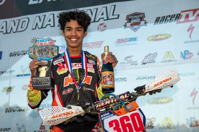 Conheça Ryan Amâncio, o filho de brasileiros que é destaque no GNCC, nos EUA