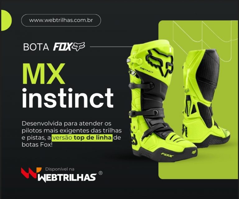 Destaque da Semana Web Trilhas: Comece 2024 de equipamento novo! Bota Fox Instinct com preço especial e parcelamento