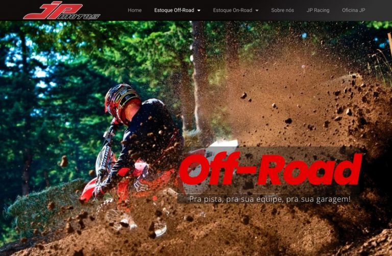 JP Racing apresenta novo site e convida você conhecer mais sobre o seu gigantesco estoque da linha off road