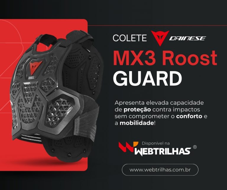Colete Dainese MX3 é o “Destaque da Semana Web Trilhas”! Saiba mais e corra para garantir o seu.