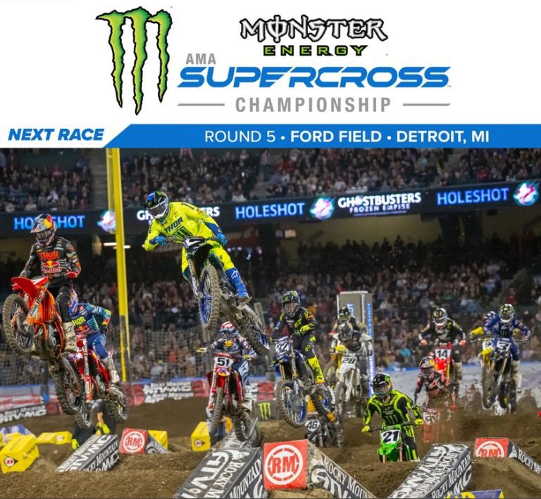 AMA Supercross: Track map, nova programação e informações sobre a transmissão da 5ª etapa | Detroit