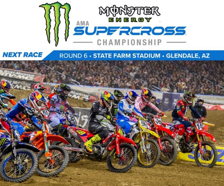 AMA Supercross: Track map, nova programação e informações sobre a transmissão da 6ª etapa | Glendale