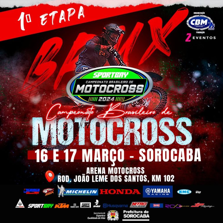 Ingressos BRMX + Cronograma do fim de semana, saiba tudo sobre a etapa de abertura do Motocross no Brasil 2024 | Sorocaba-SP