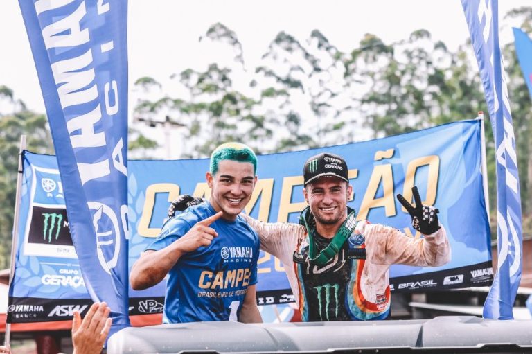 Brasileiros da Yamaha, Fábio Santos e Guilherme Bresolin disputam MXGP na Argentina