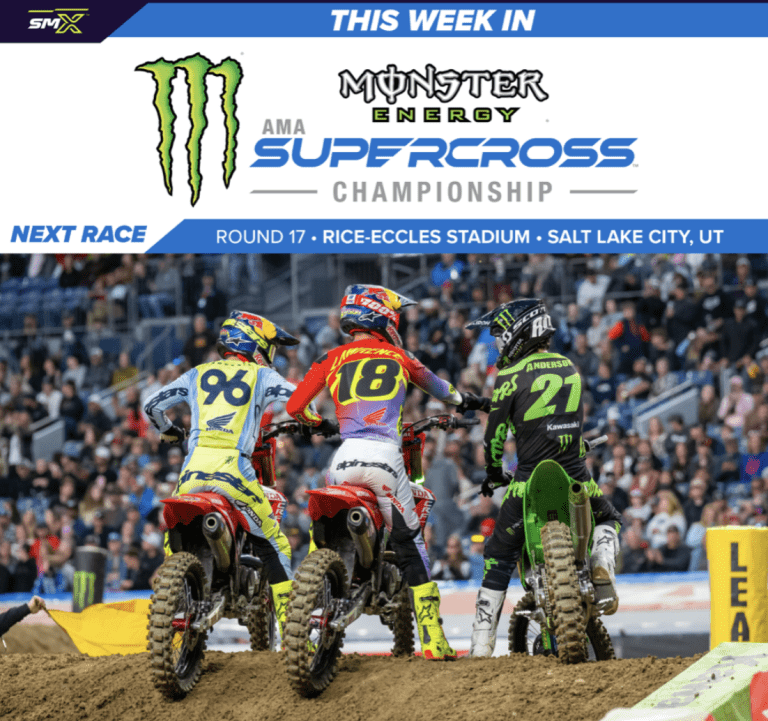 AMA Supercross: Track map, programação e informações sobre a transmissão da 17ª etapa | Salt Lake City