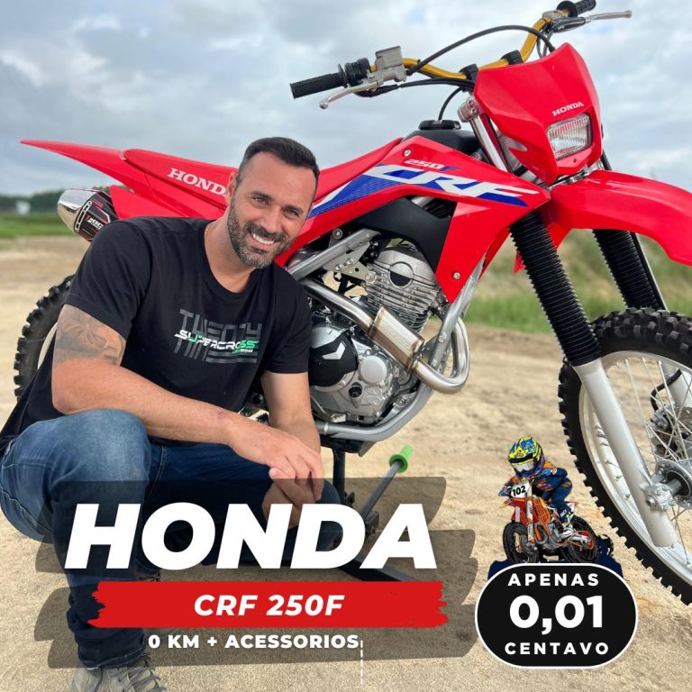 Já pensou ganhar uma CRF 250F 2024 0km por 0,01 centavo? Clique aqui e concorra
