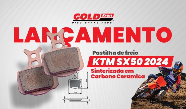 LANÇAMENTO: Pastilhas de freio GoldFren para KTM SX 50 2024