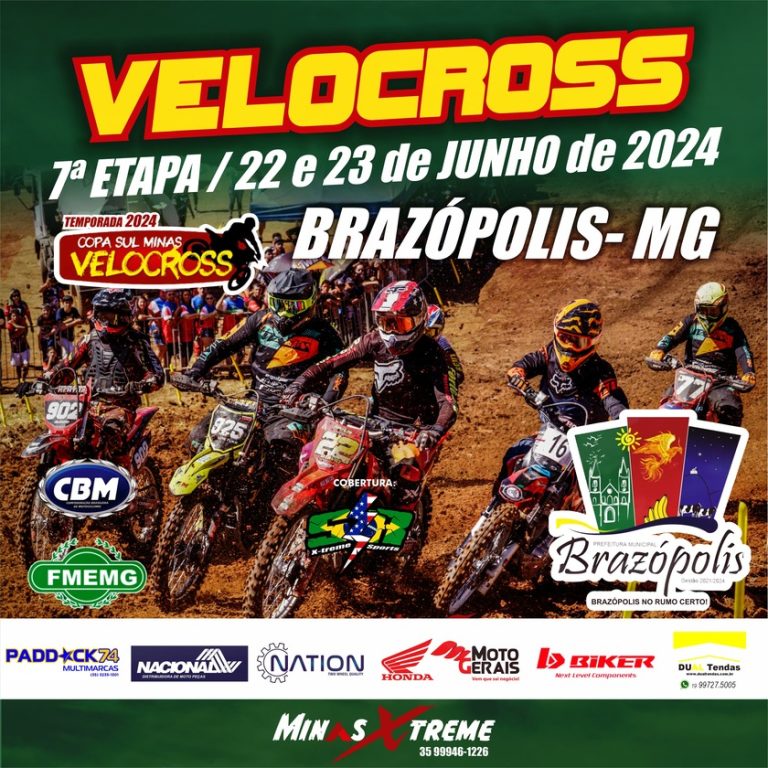 Brazópolis/MG recebe a 7ª etapa da Copa Sul Minas de Velocross, nesse fim de semana. Inscreva-se!