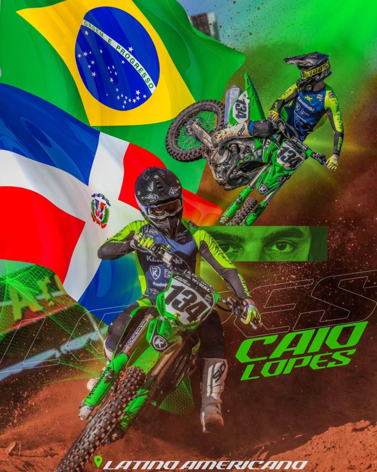 Caio Lopes representa o Brasil no Latino-Americano de Motocross, na República Dominicana