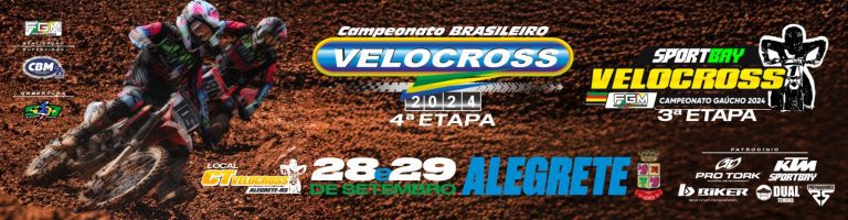 Alegrete/RS recebe nesse final de semana a 4ª etapa do Brasileiro de Velocross, com cobertura Show Radical