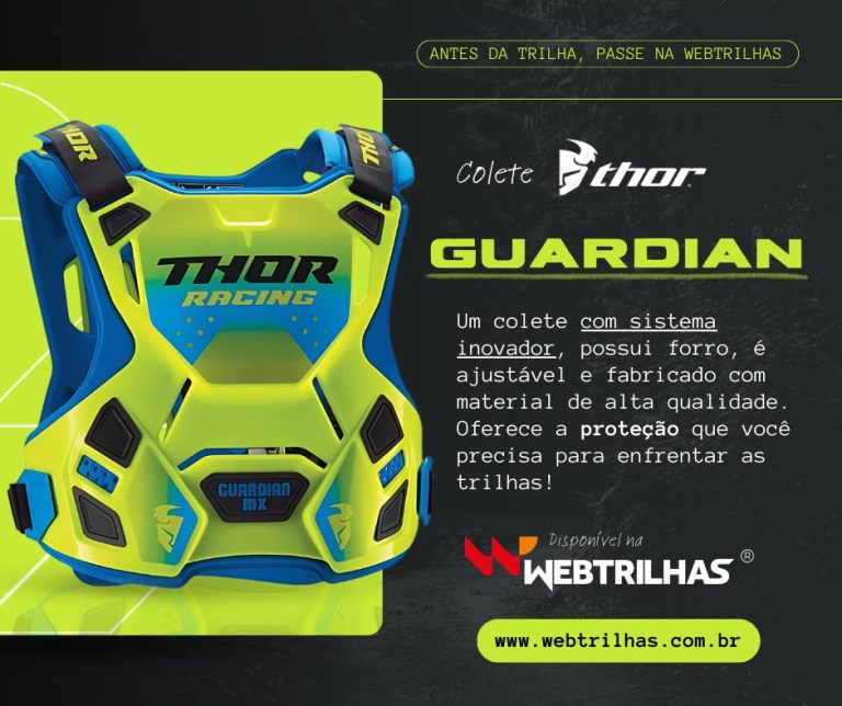 Destaque da semana Web Trilhas: Colete Thor Guardian | CLIQUE E ADQUIRA O SEU