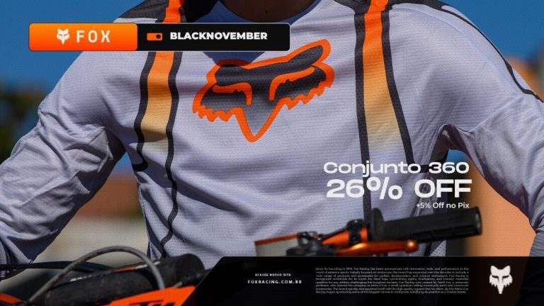 Black November FOX: Conjunto 360 26% OFF (Estoque limitado)