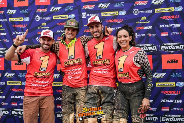 Primeiro dia da etapa final do Brasileiro de Enduro: equipe Honda Racing Brasil conquista cinco títulos!