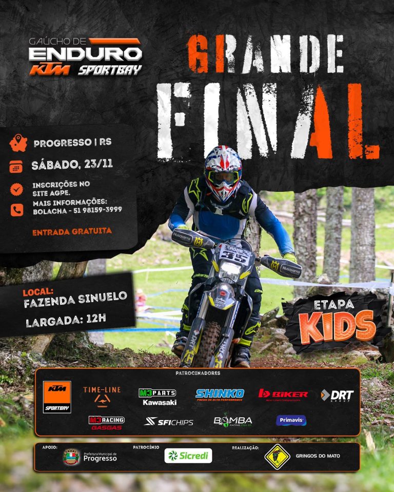 Grande final do Gaúcho de Enduro acontece nesse sábado, em Progresso/RS