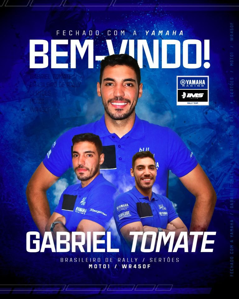 Gabriel Soares, o Tomate, é o novo piloto da Yamaha IMS Rally Team