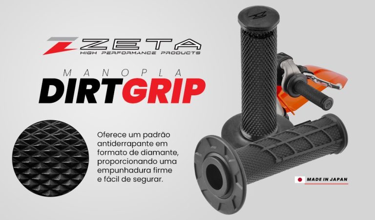 Jarva Imports: Manopla Zeta Dirt Grip – Conforto e controle para off-road