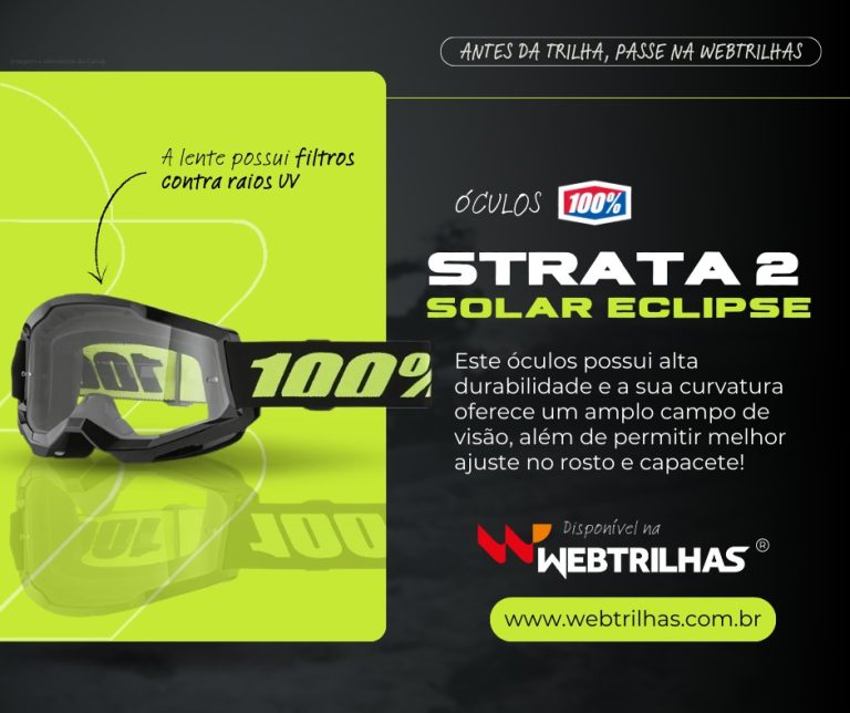 Destaque da semana Web Trilhas: Óculos Strata 2 Solar Eclipse | CLIQUE E ADQUIRA O SEU