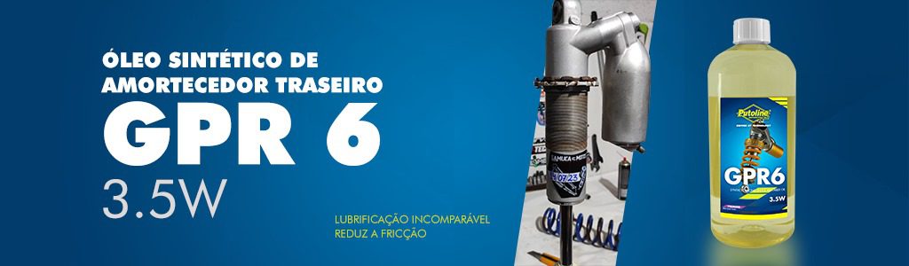 Jarva Imports apresenta o GPR6, o &oacute;leo sint&eacute;tico da Putoline que garante mais performance para suspens&otilde;es off-road