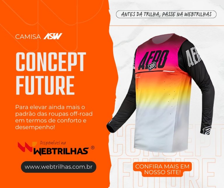 Destaque da semana Web Trilhas: Camisa ASW Concept Future | CLIQUE E ADQUIRA A SUA