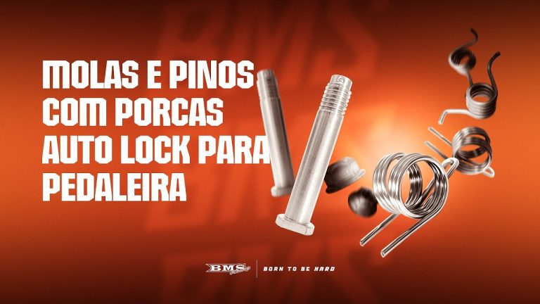 BMS Racing apresenta Molas e Pinos com Porcas Auto-travantes para pedaleira