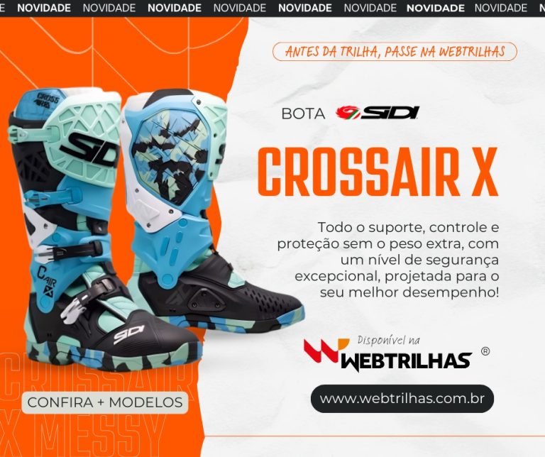 Destaque da semana Web Trilhas: Bota SIDI Crossair X | CLIQUE E ADQUIRA A SUA