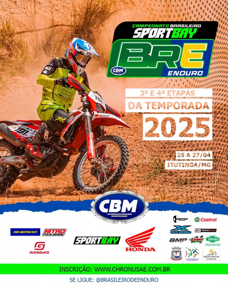 2ª rodada do Brasileiro de Enduro acontece em Itutinga/MG entre os dias 25 e 27 de abril, com a cobertura Show Radical
