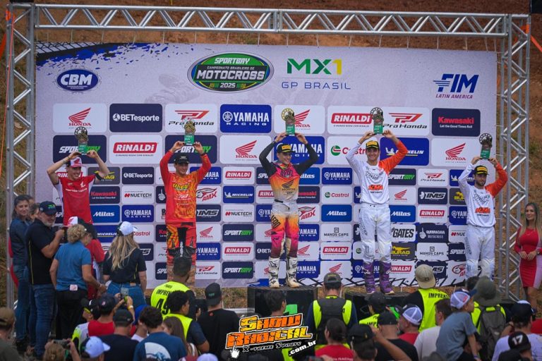 Pilotos apoiados por “Serginho Suspensões” seguem na liderança das principais categorias no MX1 GP Brasil