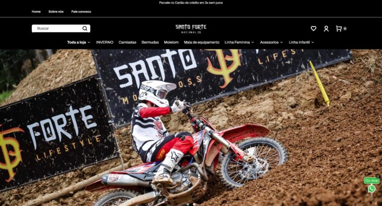 Com loja on line, Santo Forte é a nova empresa anunciante do site Show Radical – confira