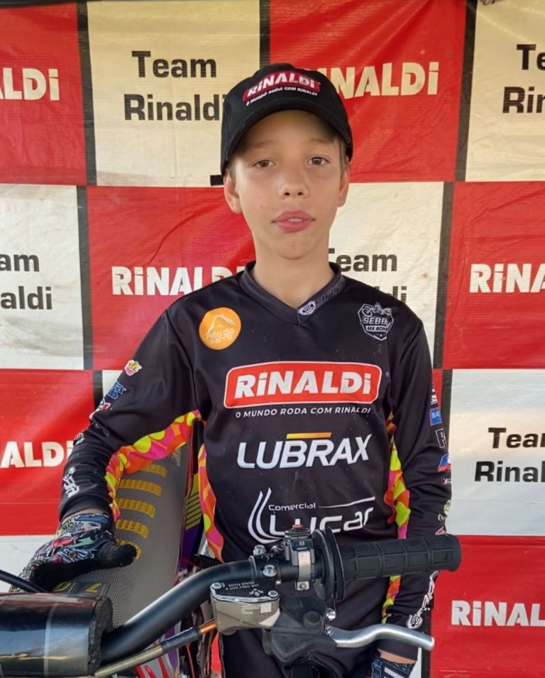 Rinaldi é vice-líder na 65cc do Brasileiro de Motocross e está pronta para acelerar em Palmas (TO)