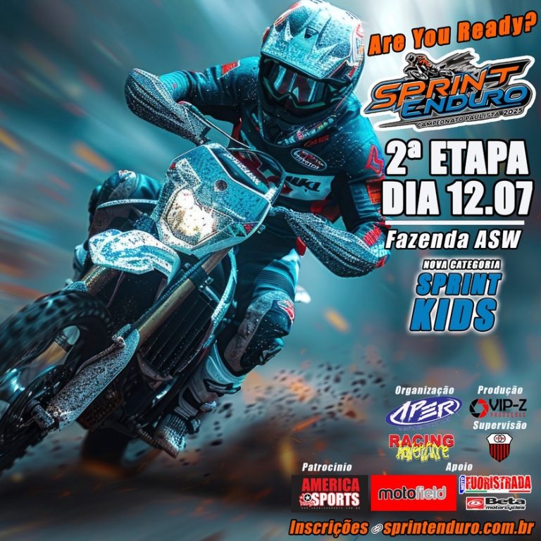 2ª etapa do Paulista de Sprint Enduro será em 12 de Julho na Fazenda ASW! Inscreva-se