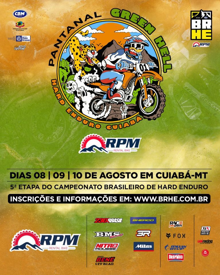 Pantanal Green Hell recebe os melhores pilotos do país na penúltima etapa do Brasileiro de Hard Enduro 2025