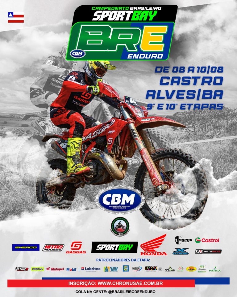 Castro Alves se prepara para receber as 9ª e 10ª etapas do Brasileiro de Enduro 2025