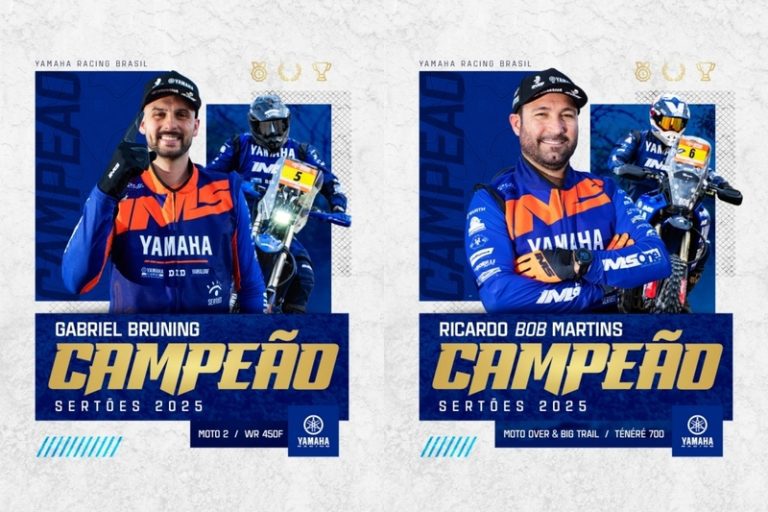 Yamaha IMS Rally Team é campeã em três categorias no Sertões 2025