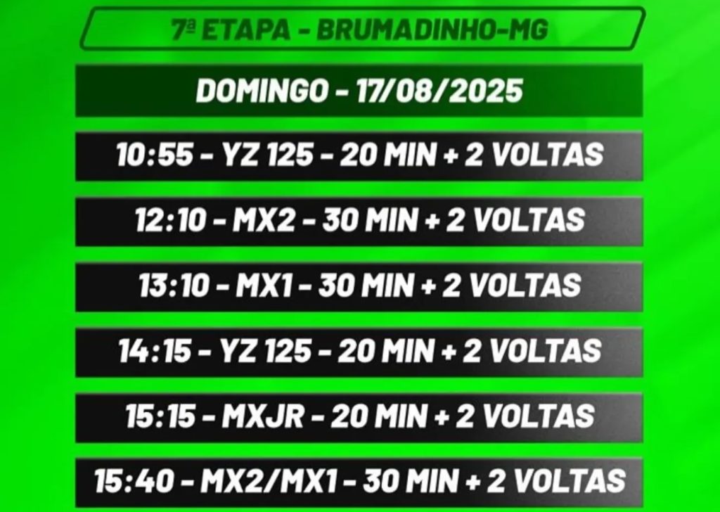 AO VIVO: Acompanhe a transmiss&atilde;o da 7&ordf; etapa do MX1 GP Brasil, em Brumadinho/MG | Domingo